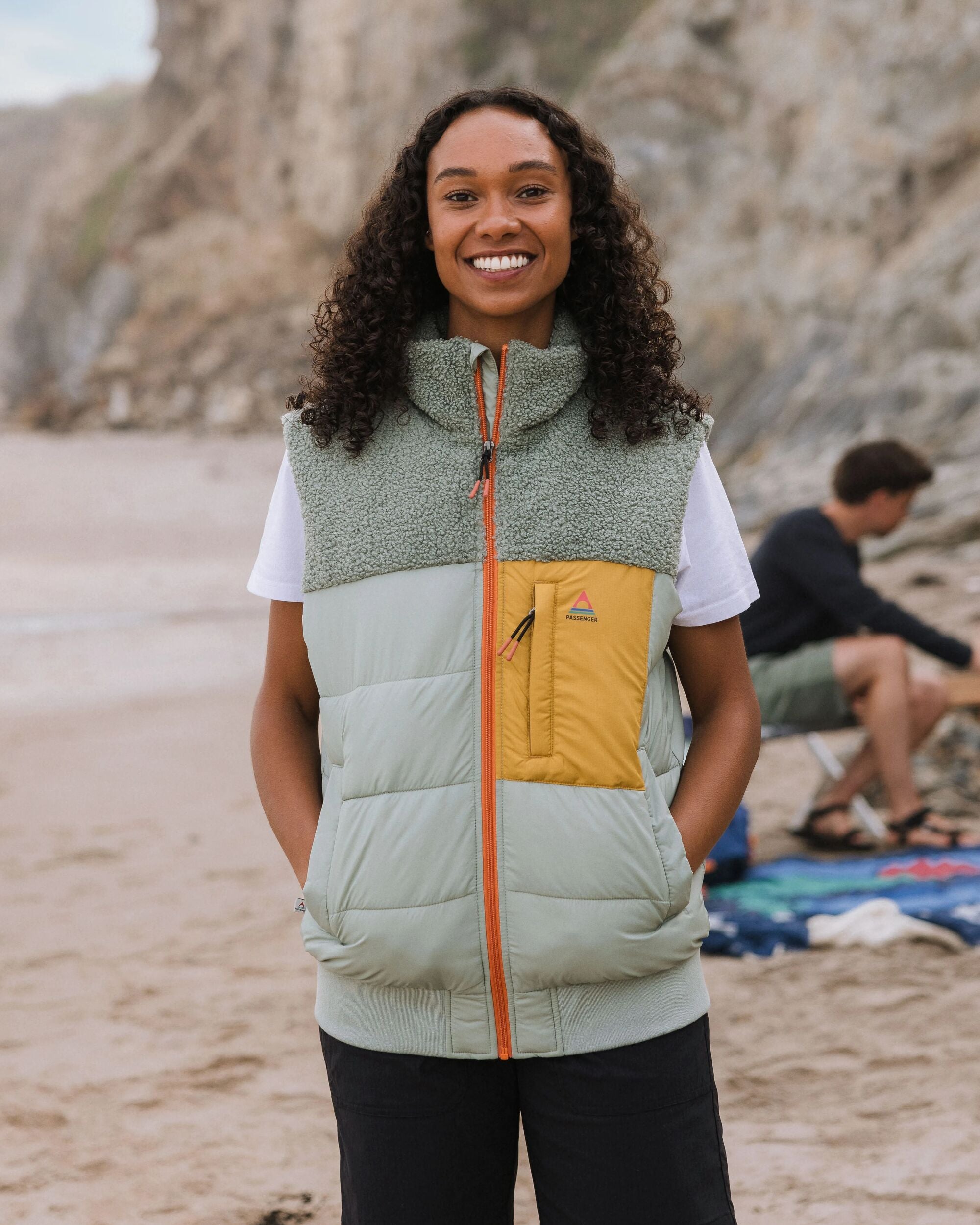 Inspire Recycled Insulated Vest - Pistachio - Lifestyle