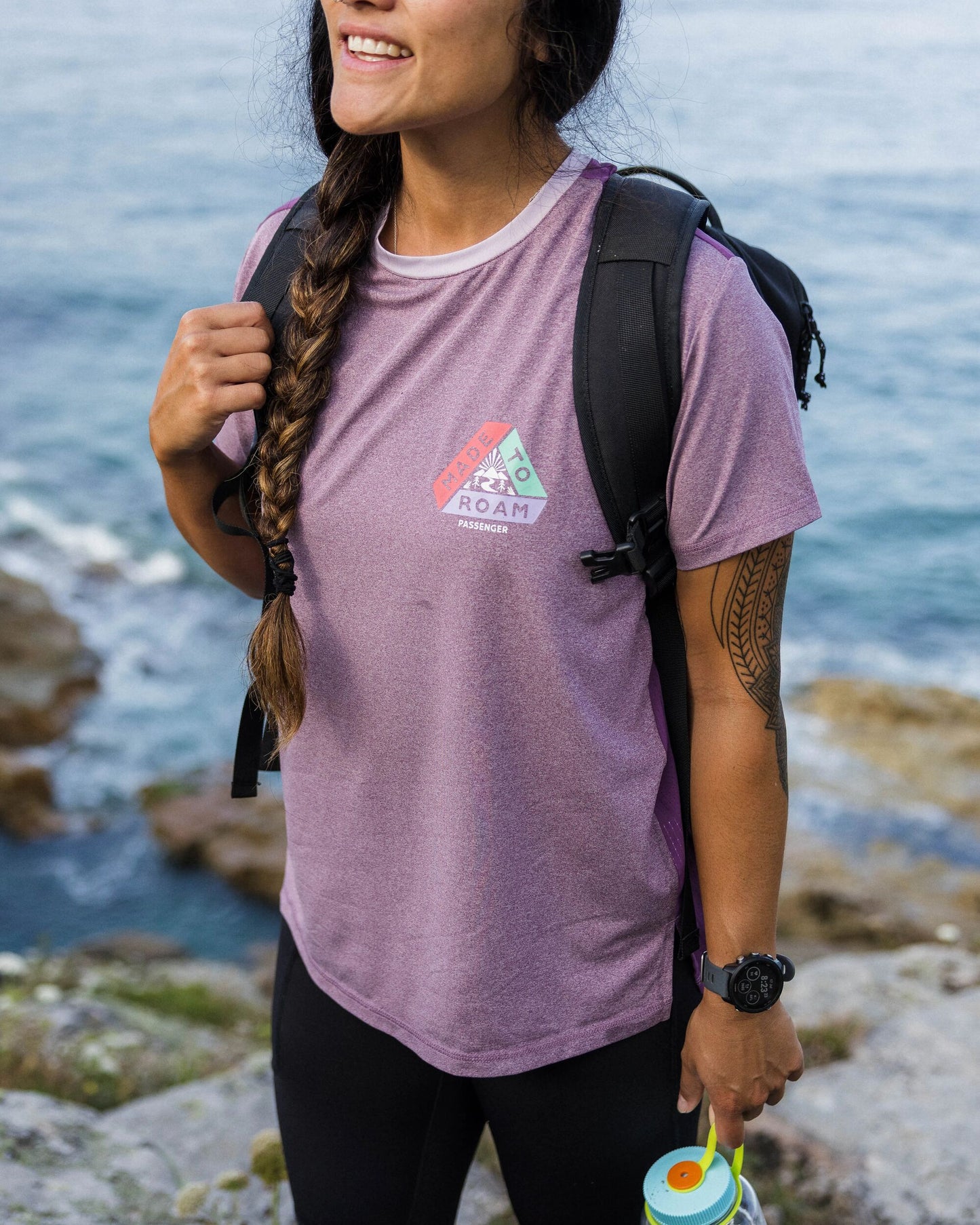 Aurora Active T-Shirt - Berry Marl