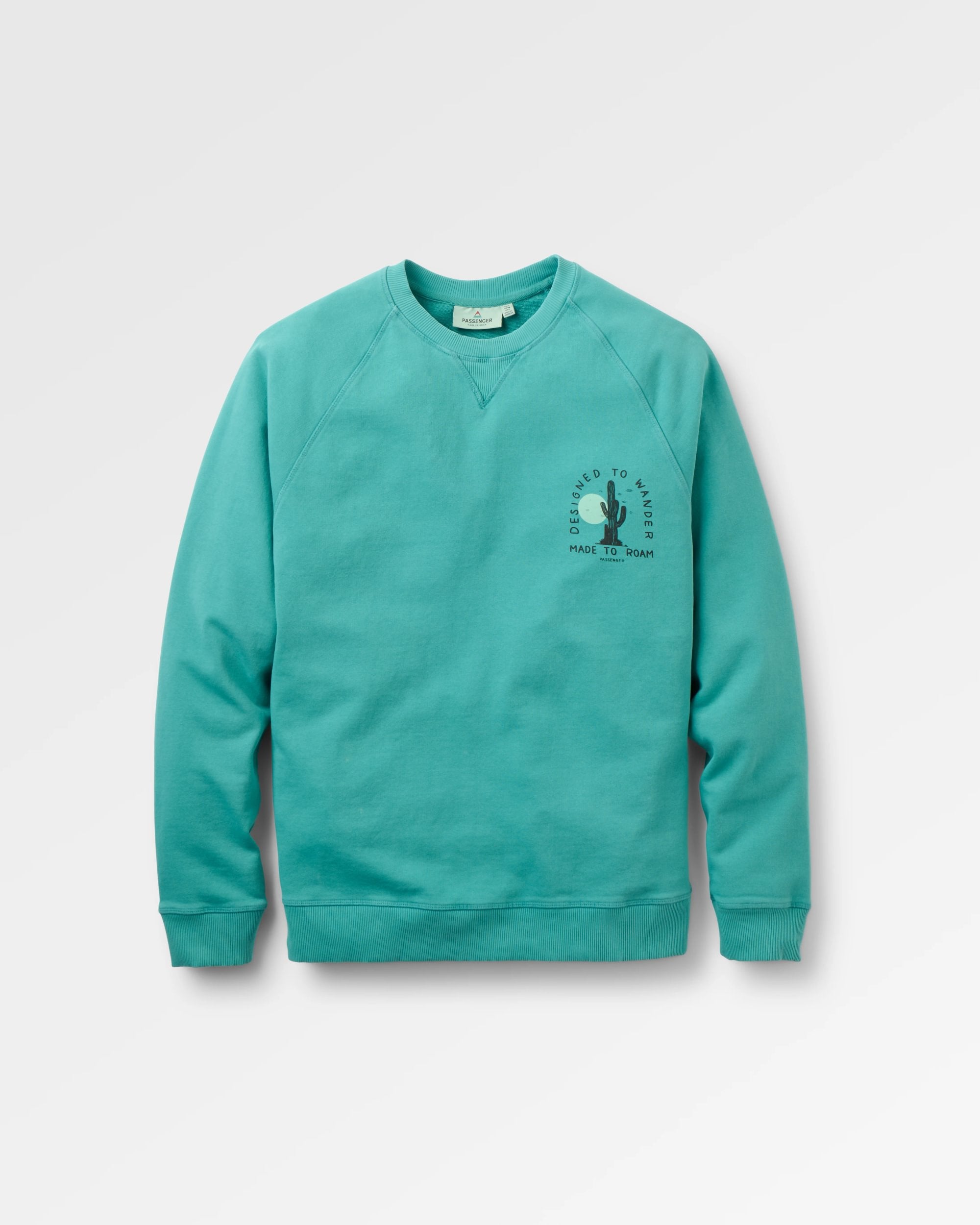 Explore Sweatshirt - Ocean Teal - Flatlay