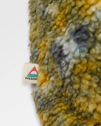 Lucia Sherpa Fleece 2.0 - Powder Camo Dusty Olive - Flatlay