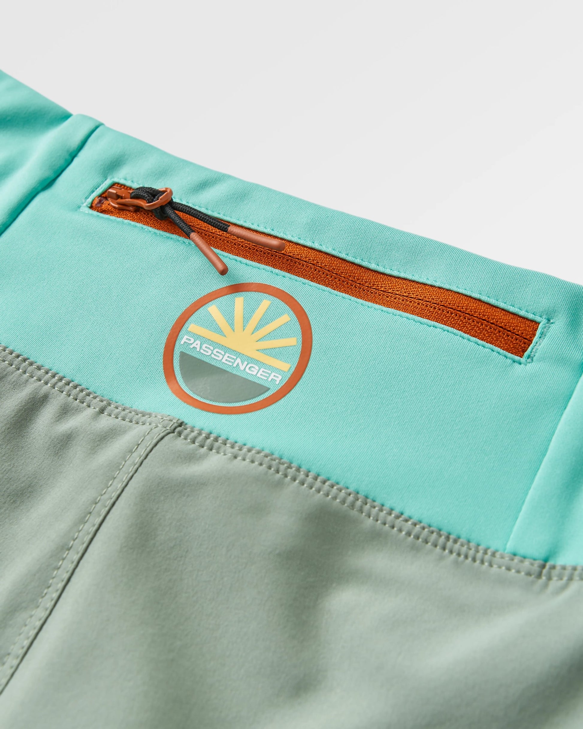 Roundtrip Recycled Trail Short - Pistachio - Flatlay