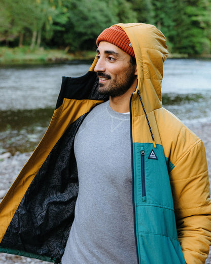 Oceanic Insulated Full Zip Jacket - Dusty Ochre/Deep Ocean - Lifestyle