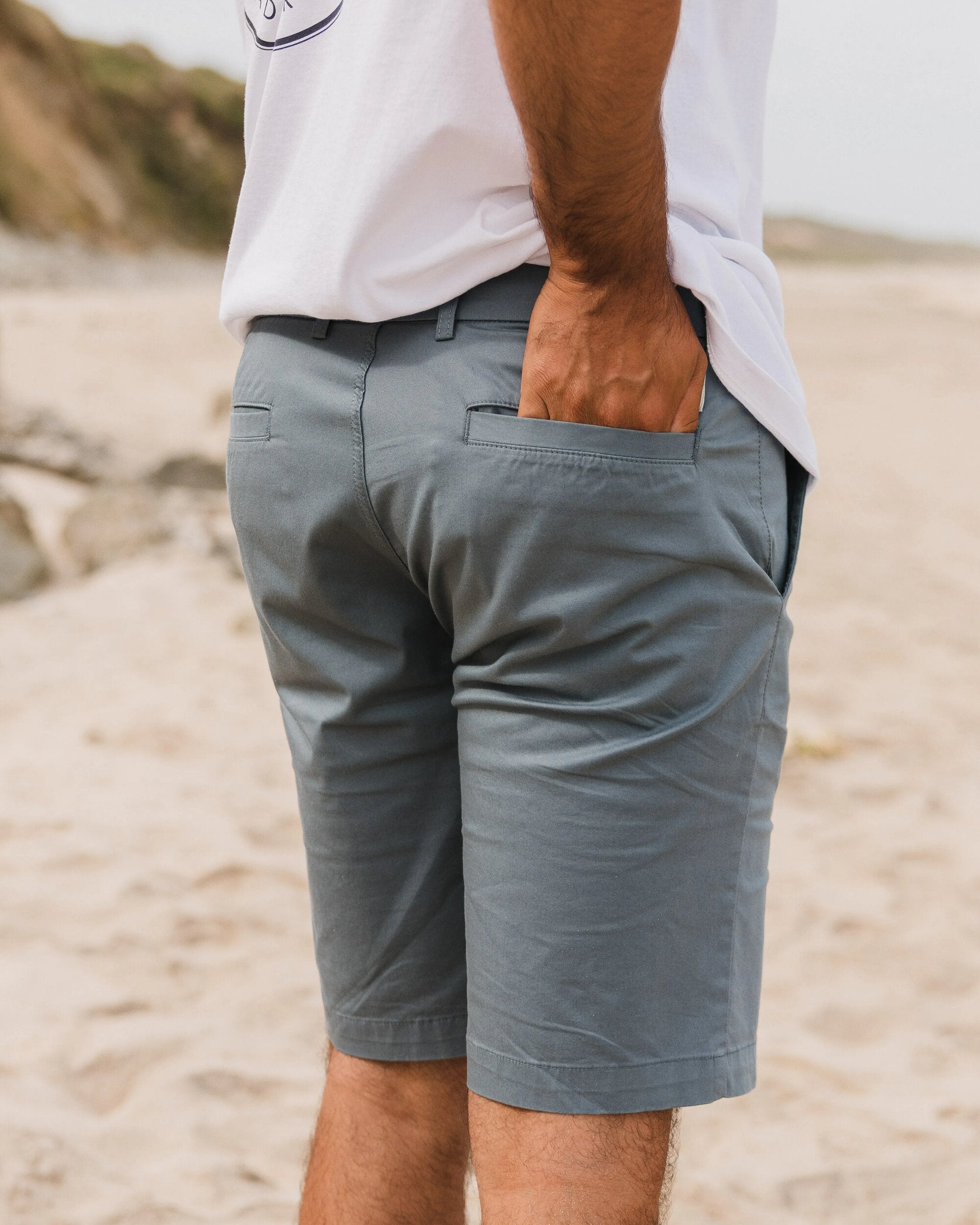 365 Light Organic Cotton Shorts - Storm Grey - Lifestyle