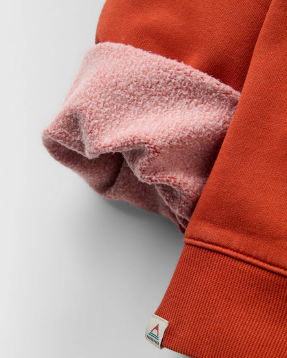 Boundless Relaxed Fit Sweatshirt - Dark Rust - Flatlay