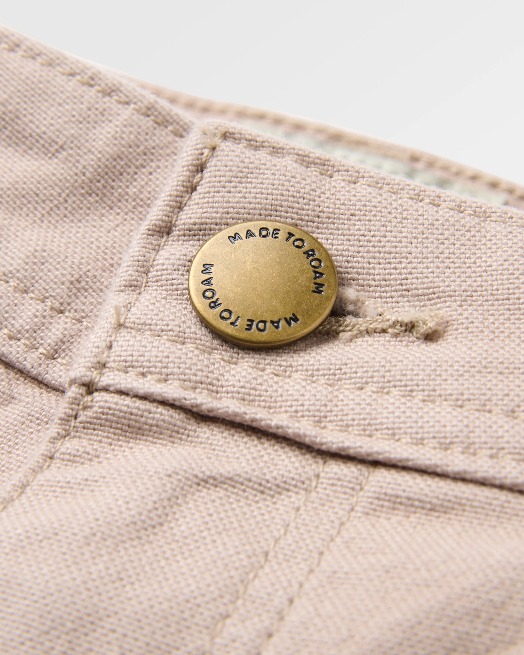 Vantage Cotton Canvas Short - Simply Taupe - Flatlay