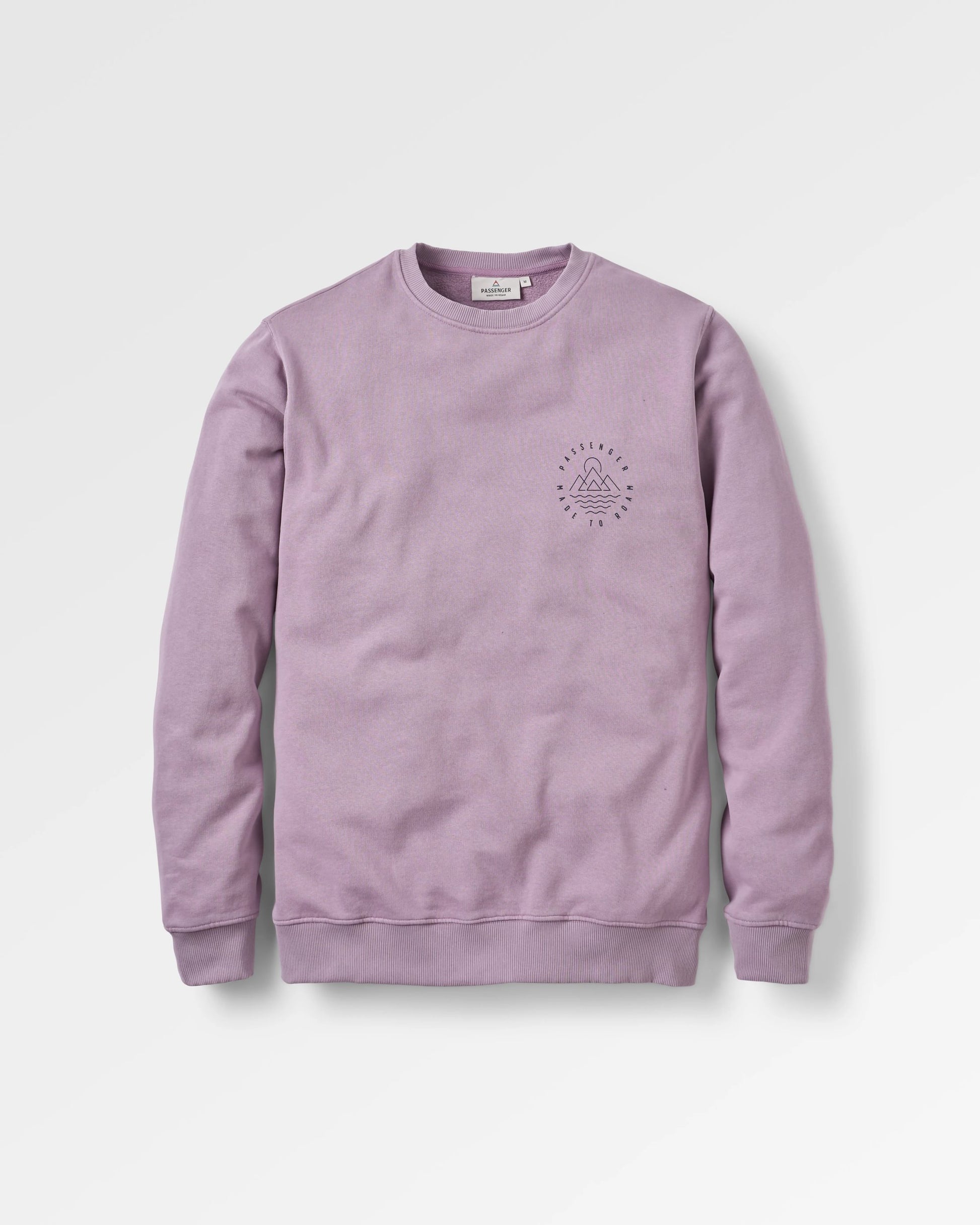 Escapism Sweatshirt - Dusty Lilac - Flatlay