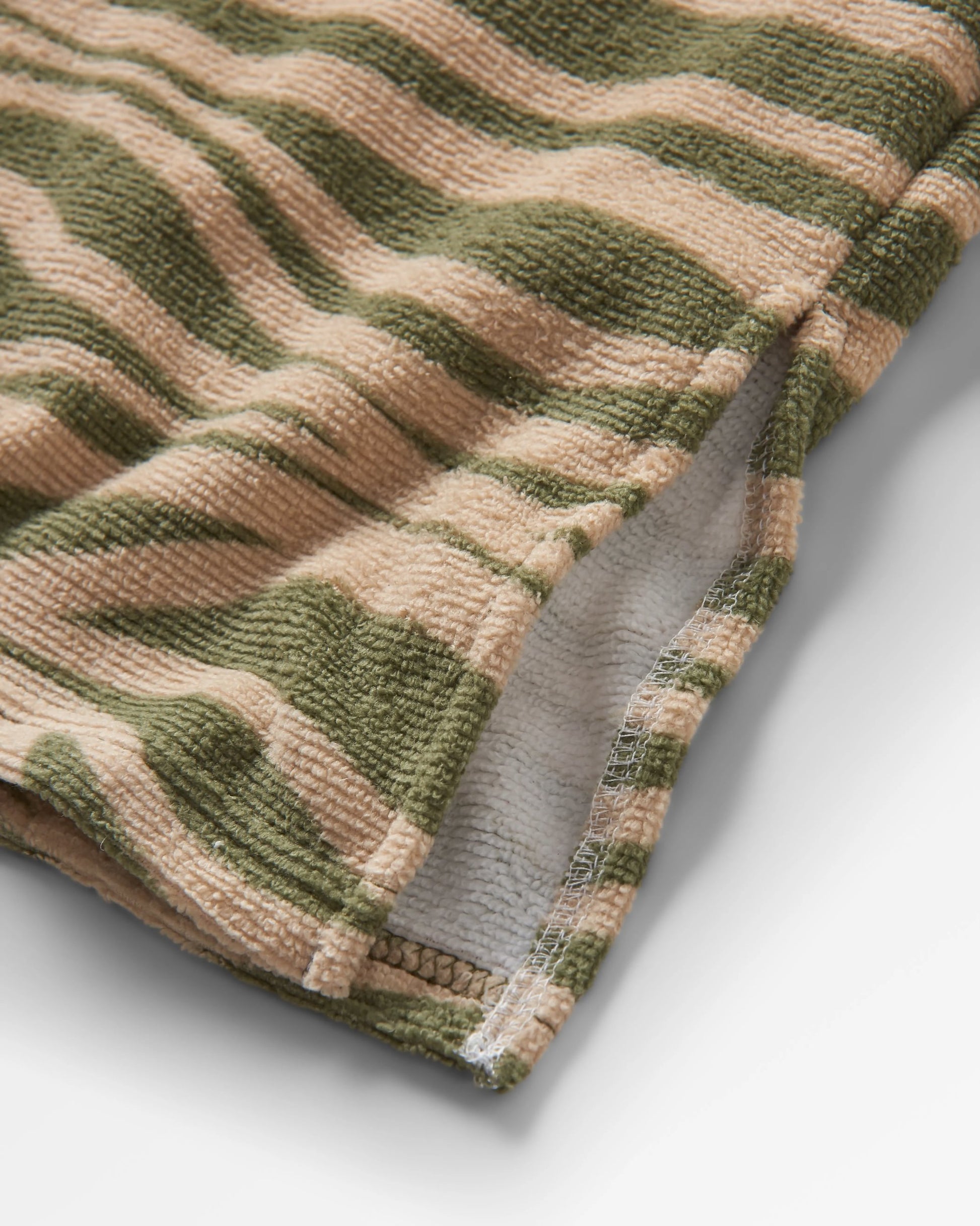 Tulum Recycled Towel Poncho - Strata Khaki