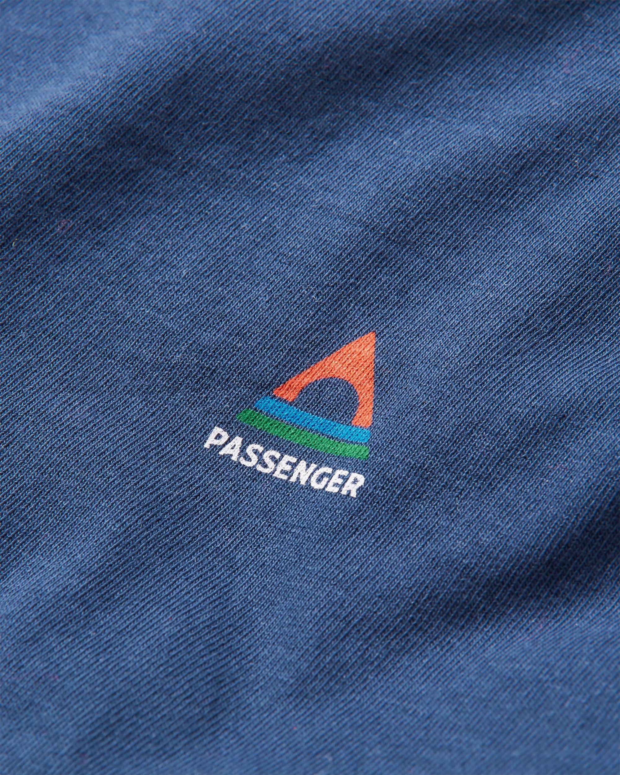 Classic Logo Recycled Cotton T-Shirt - Rich Navy - Flatlay