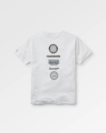 Guided Recycled Cotton T-Shirt - White - Flatlay