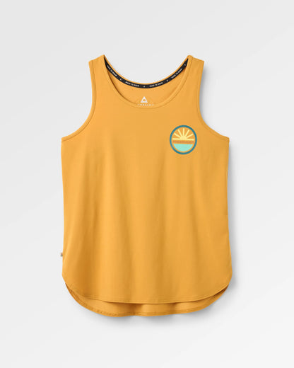Chase The Light Active Vest - Spruce Yellow - Flatlay