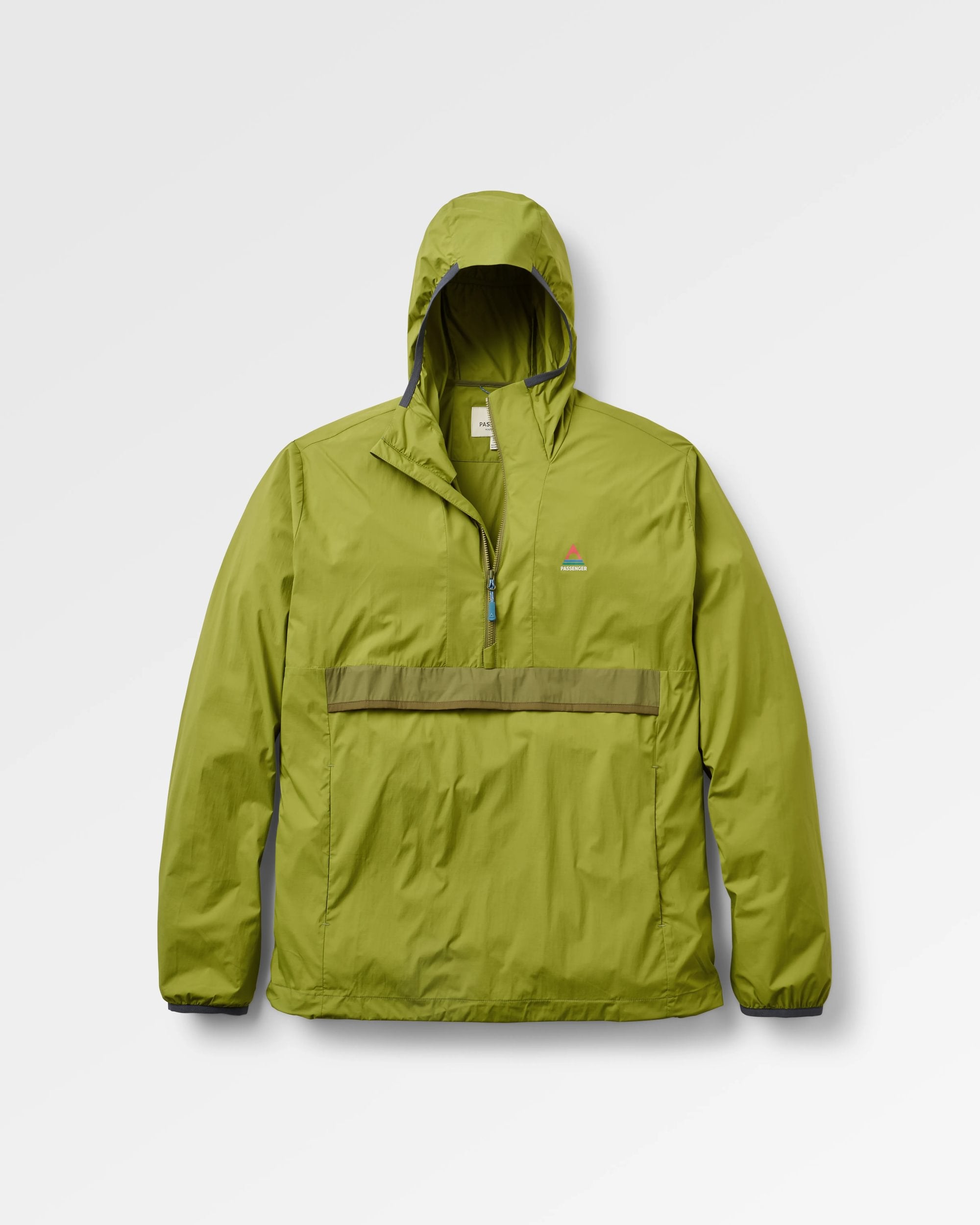 Gusto 2.0 Windshell Anorak - Tea Green - Flatlay