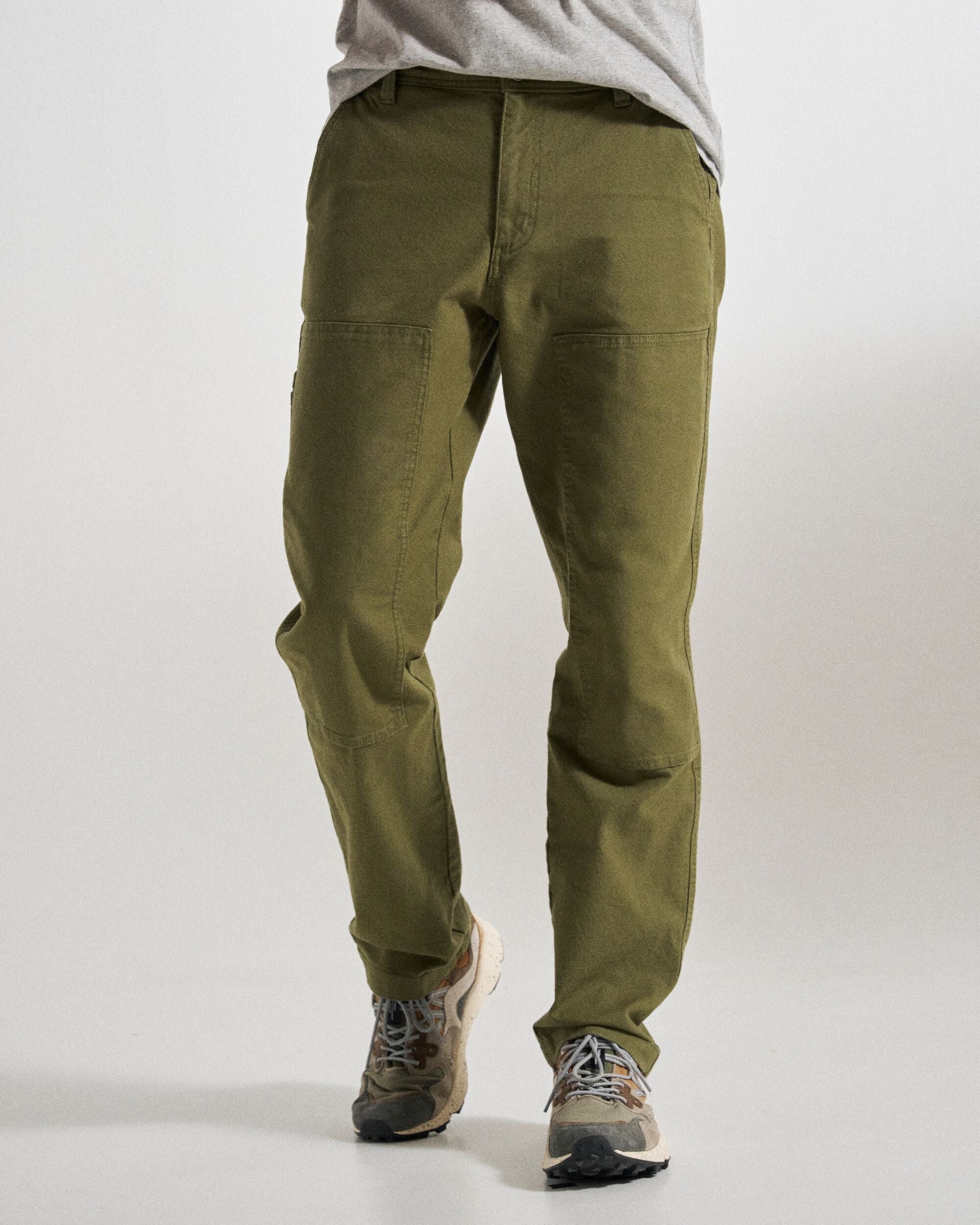 Vantage Organic Cotton Trouser - Khaki - Studio Model
