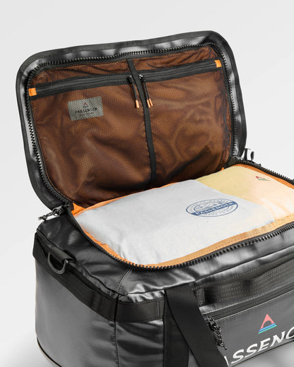 Roamer Recycled 40L Duffel Bag - Phantom Black - Flatlay