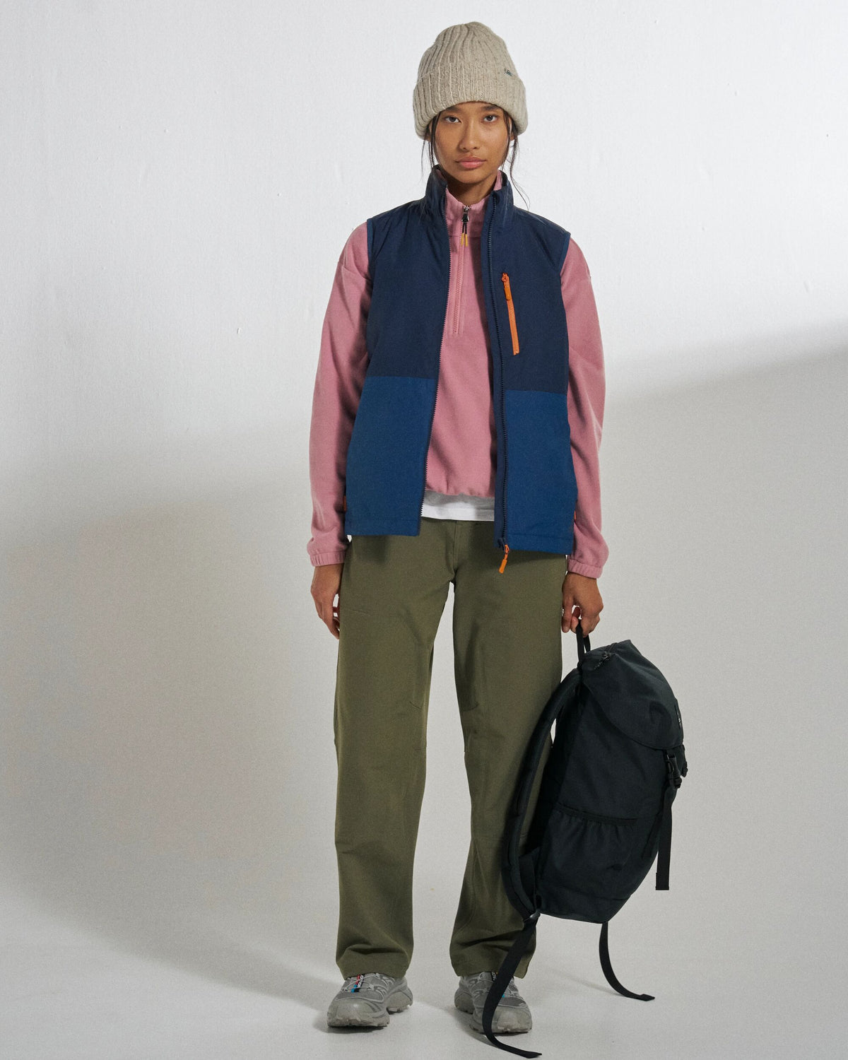 Shasta Lightweight Thermore® Insulated Vest - Rich Navy/Dark Denim - Studio Model