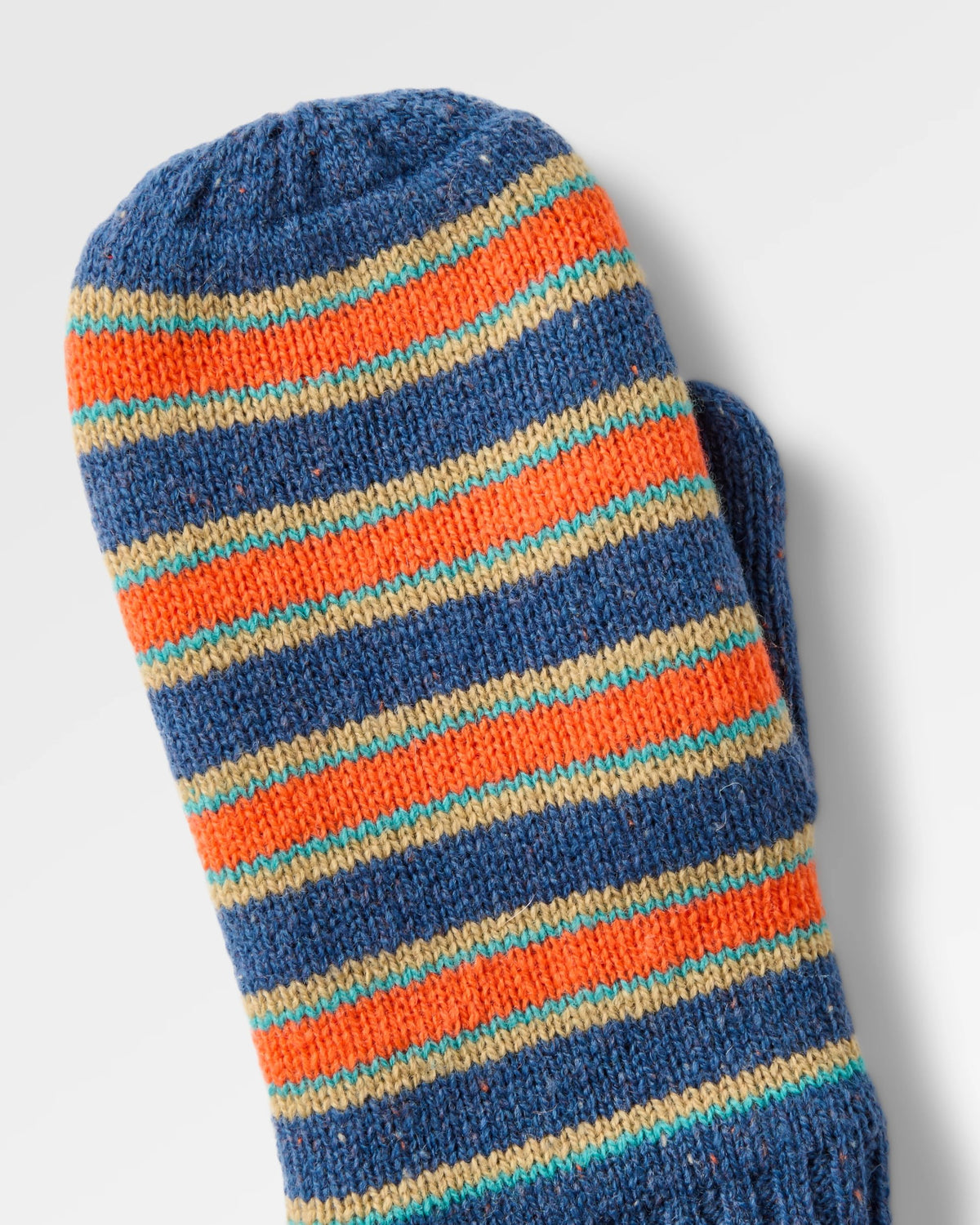 Goldglow Knit Mitten - Dark Denim - Flatlay