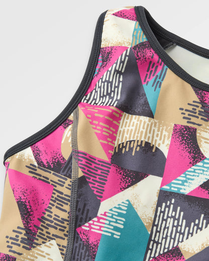 Solscape Active Vest  - Mosaic Mountain Charcoal - Flatlay