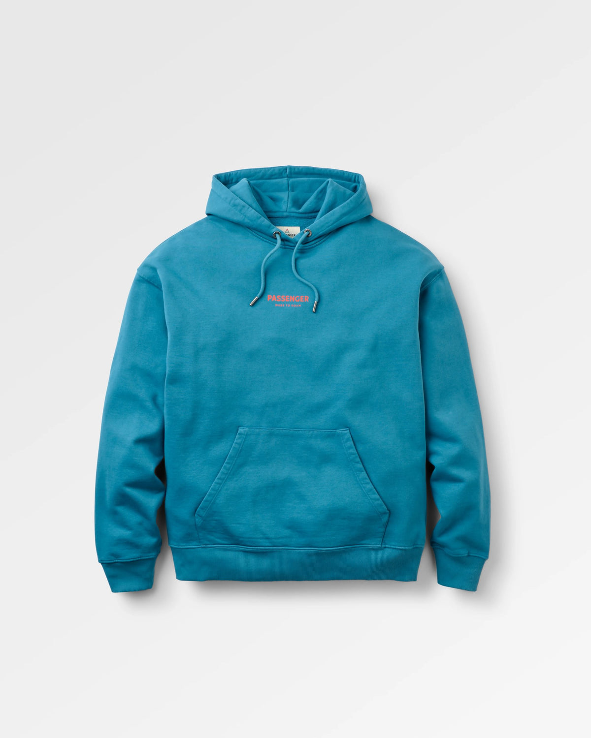 Passenger Relaxed Fit Hoodie - Blue Steel - Flatlay