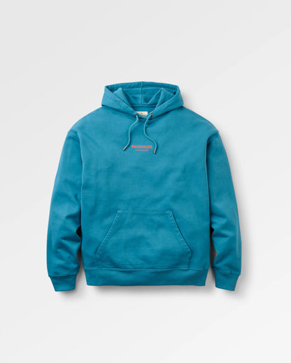 Passenger Relaxed Fit Hoodie - Blue Steel - Flatlay