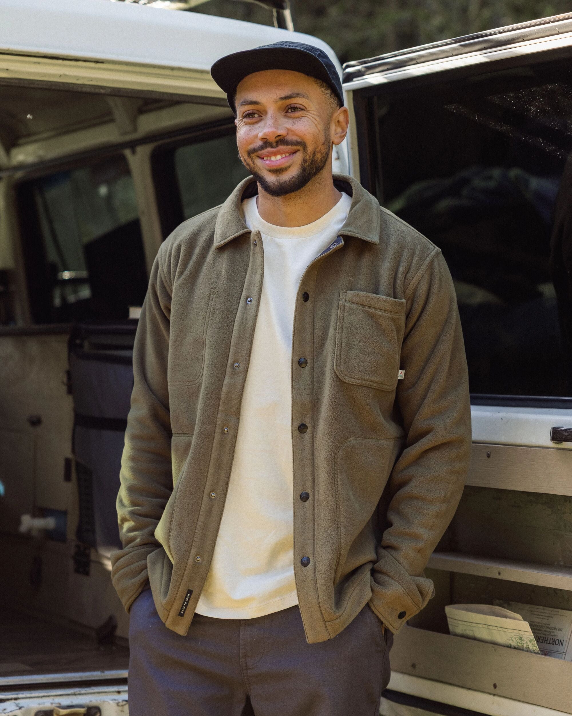 Adapt Recycled Polartec® Overshirt  - Dark Olive - Lifestyle