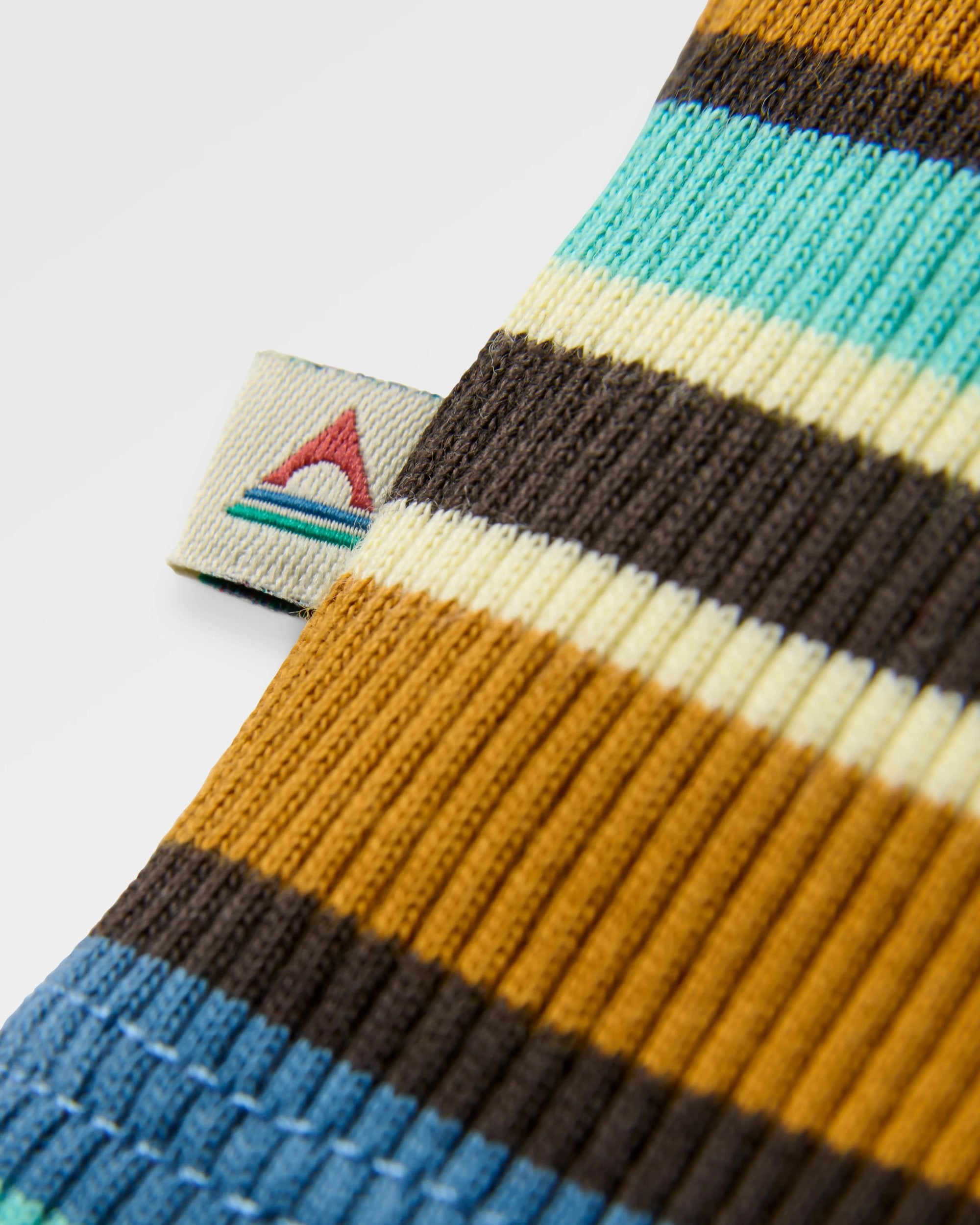 Out There Ribbed Cropped Vest - Espresso Multi Stripe - Flatlay