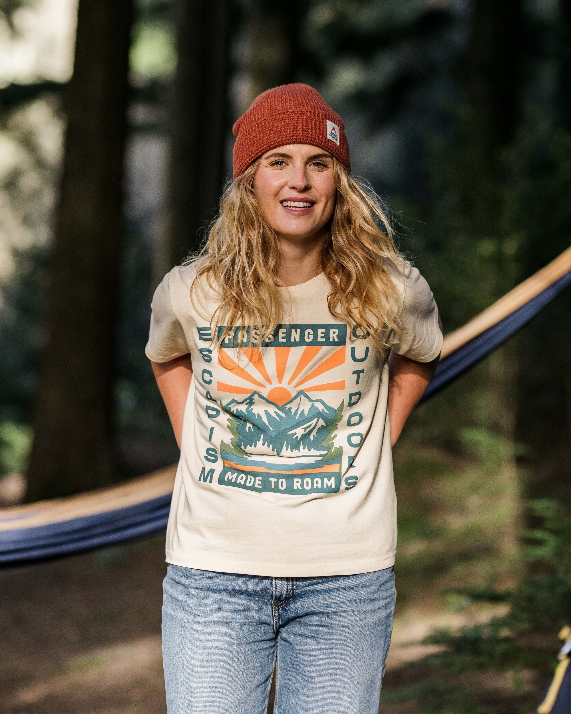 Solitude Recycled Cotton T-Shirt - Birch - Lifestyle