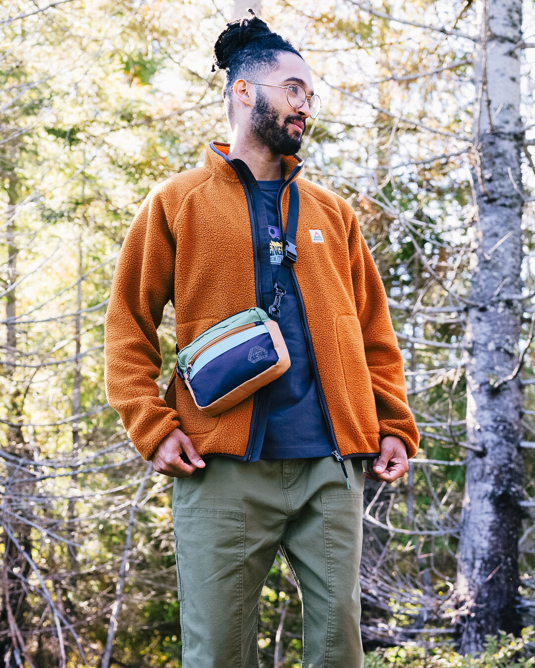 Navigate Hybrid Bike and Hip Pack - Deep Navy/Laurel Green - Lifestyle - Male
