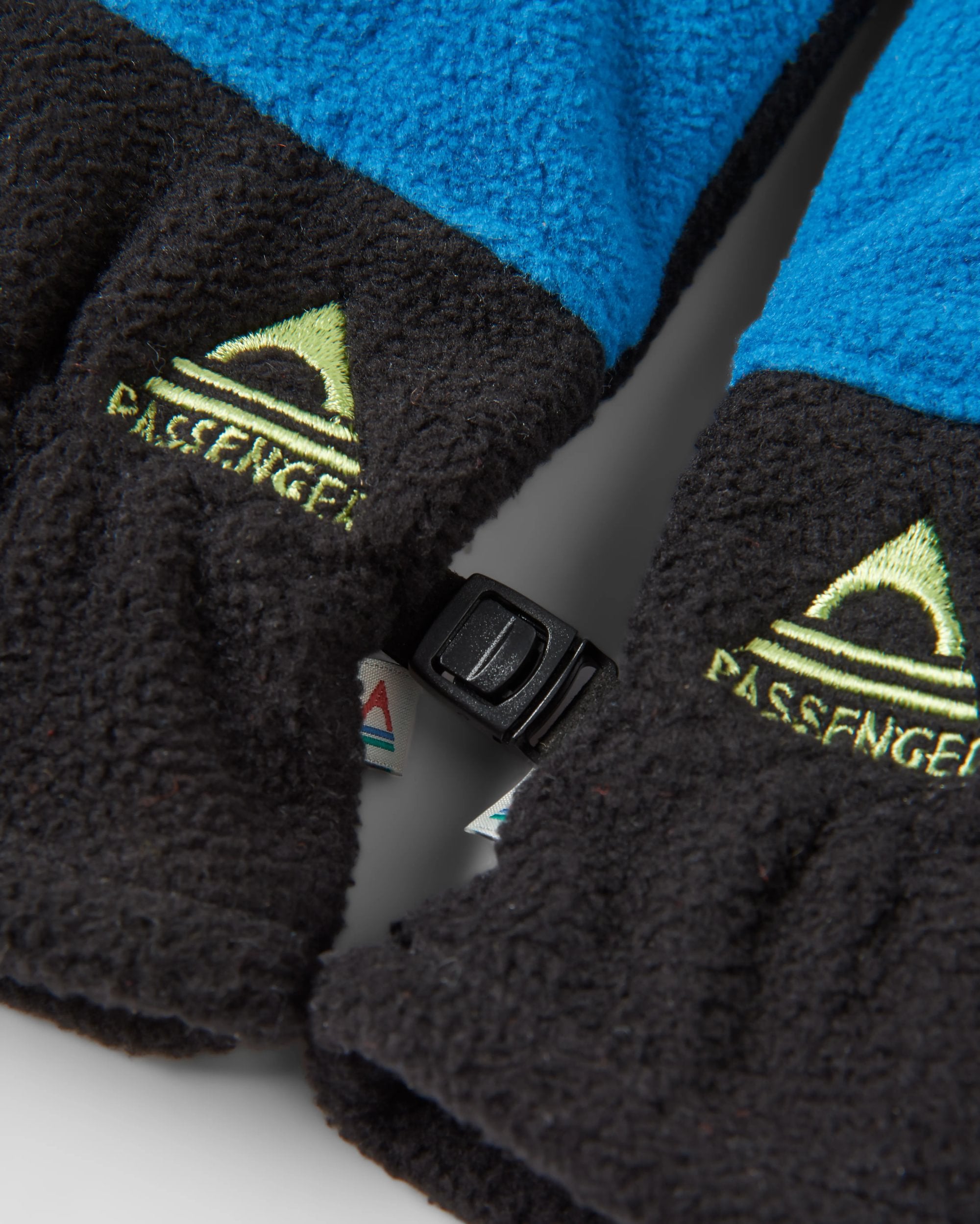 Daytrip Polar-Fleece Touchscreen-Handschuhe Schwarz/Tidenblau – Passenger