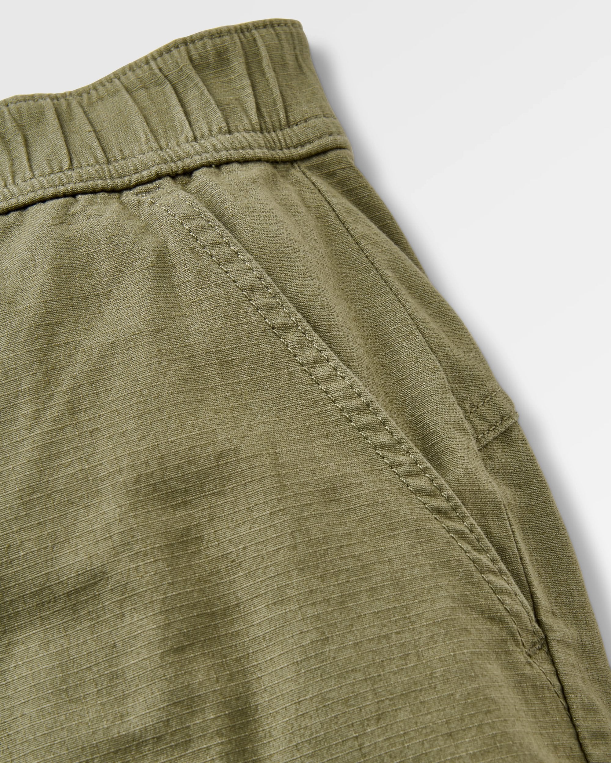 Kimmer Ripstop Cotton Short - Dusty Olive - Flatlay