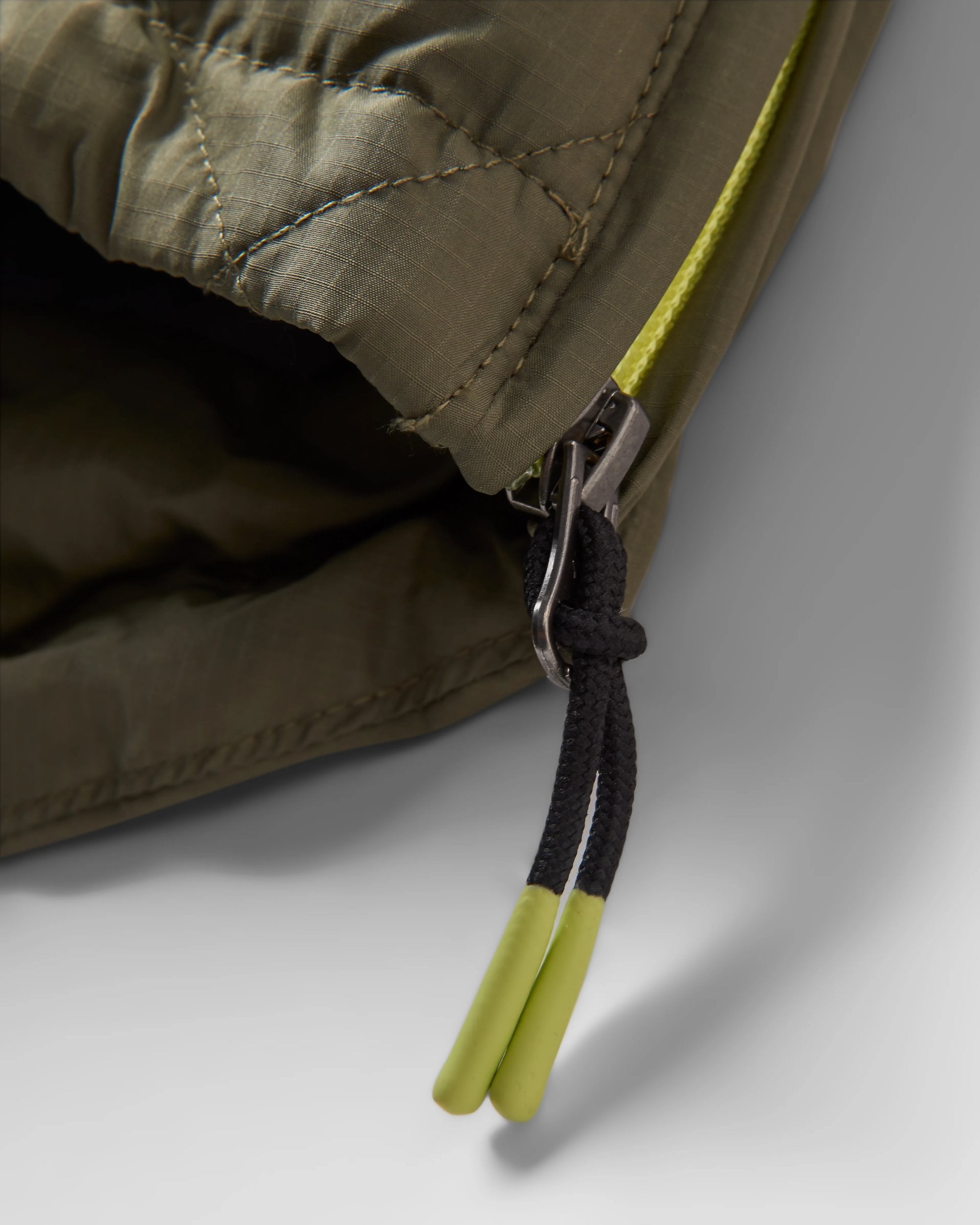 Ocean Recycled Insulated Anorak - Dusty Olive - Flatlay