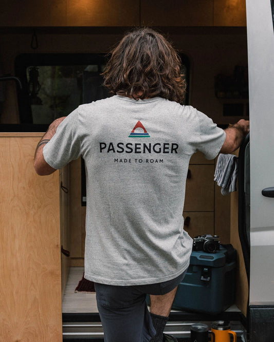 Passenger Recycled Cotton T-Shirt - Grey Marl - Lifestyle