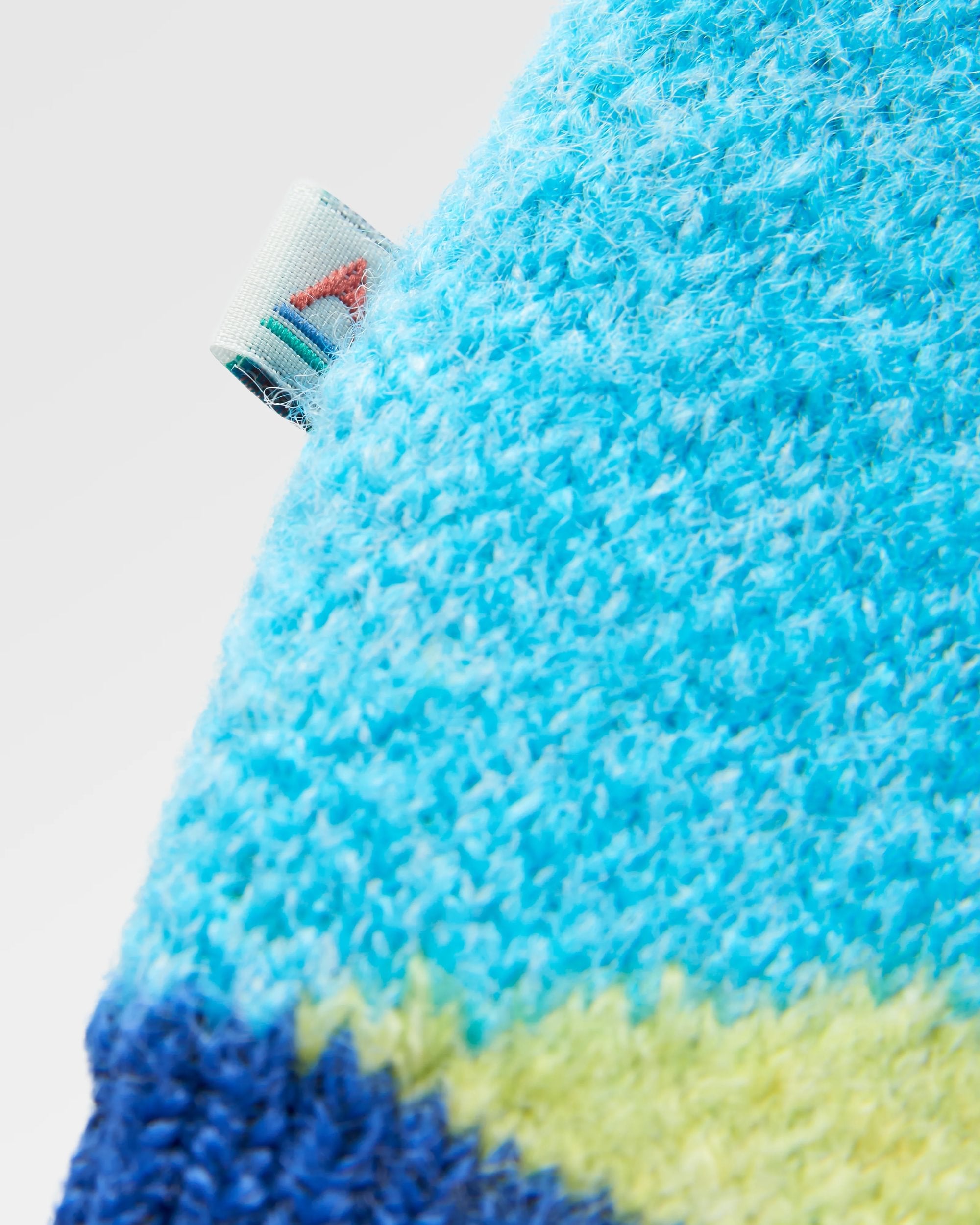 Scenic Recycled Knitted Jumper - Scenic Azure Blue - Flatlay