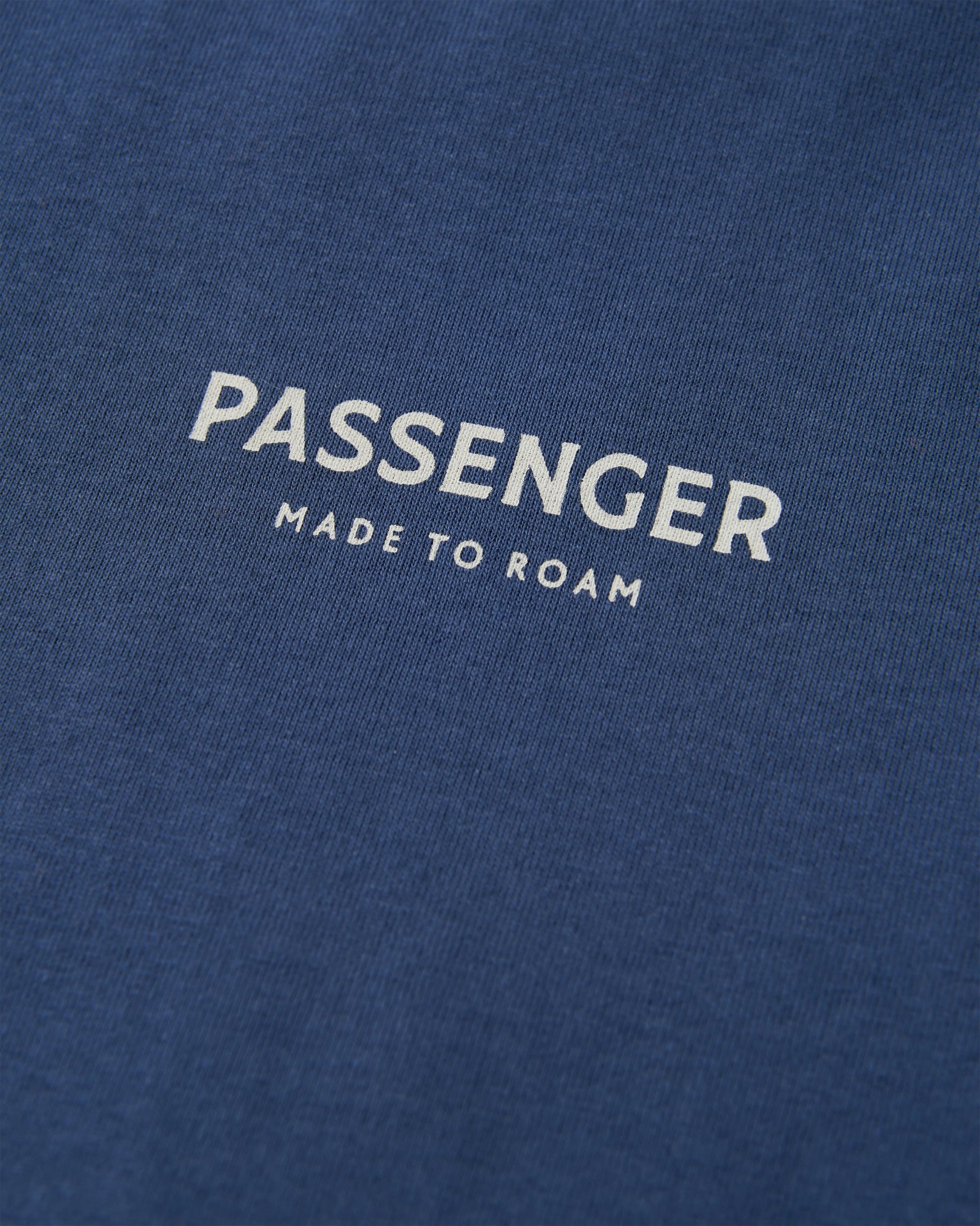 Passenger Recycled Cotton T-Shirt - Rich Navy - Flatlay