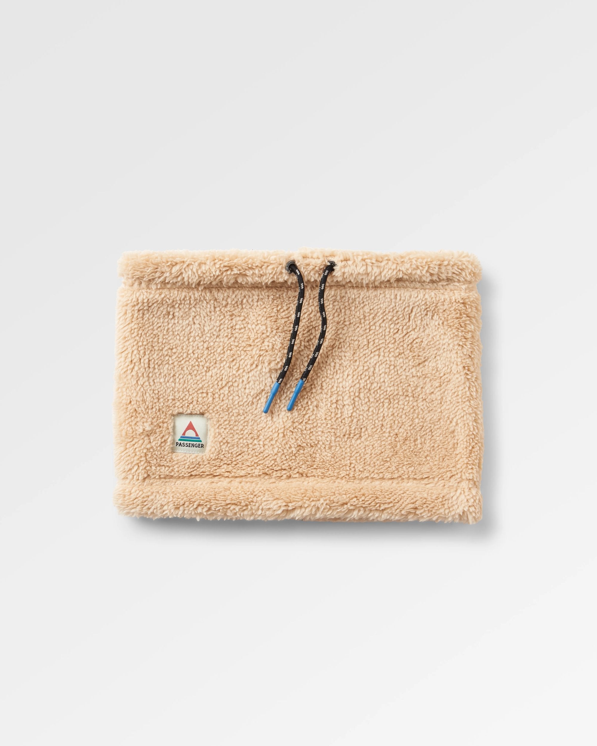 Ash Recycled Sherpa Fleece Snood - Stone - Flatlay