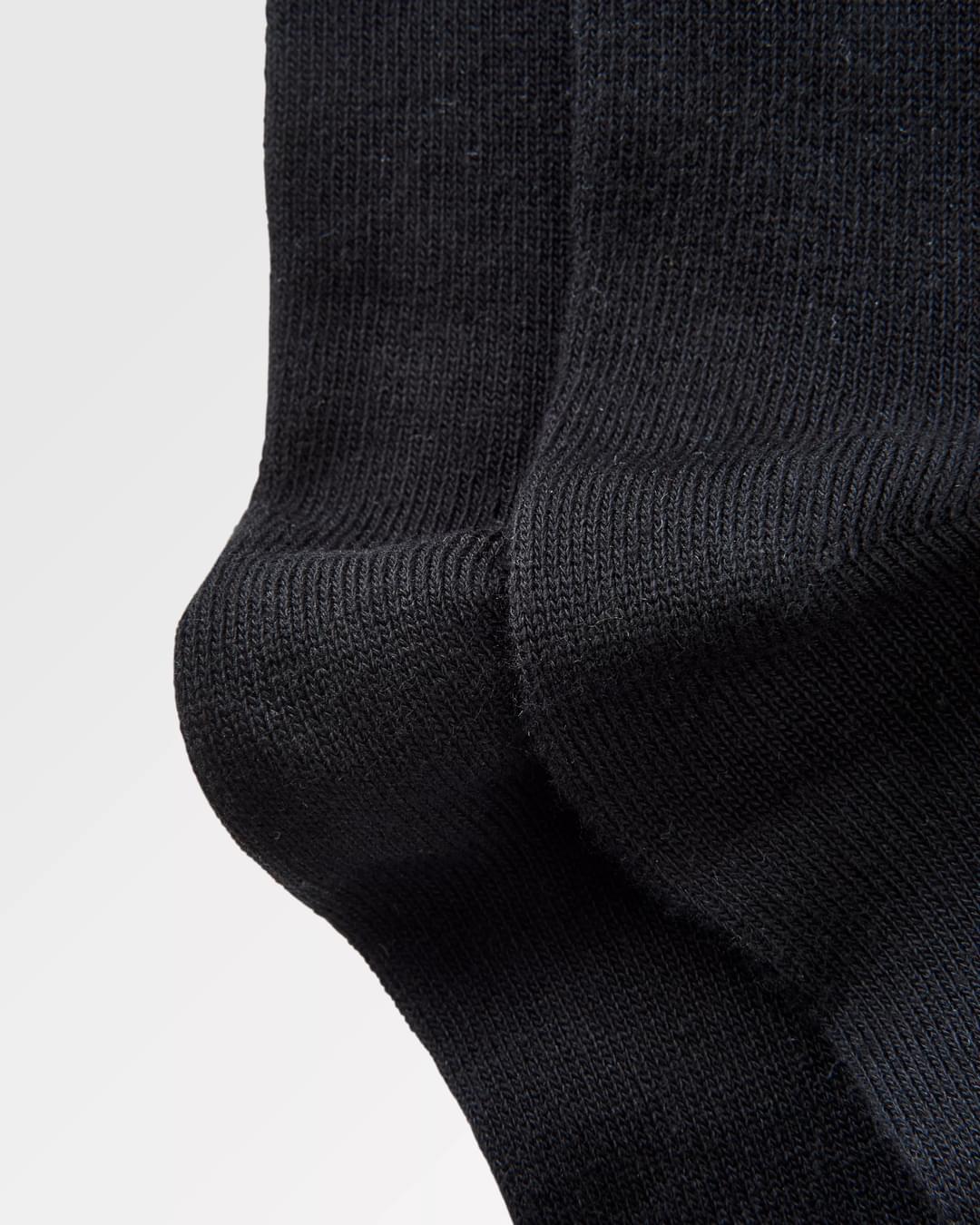 Organic Crew Socks - Black