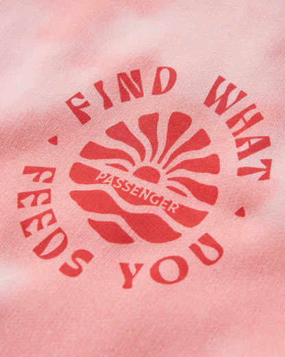 Rediscover Printed Sweatshirt - Tie Dye Shell Pink