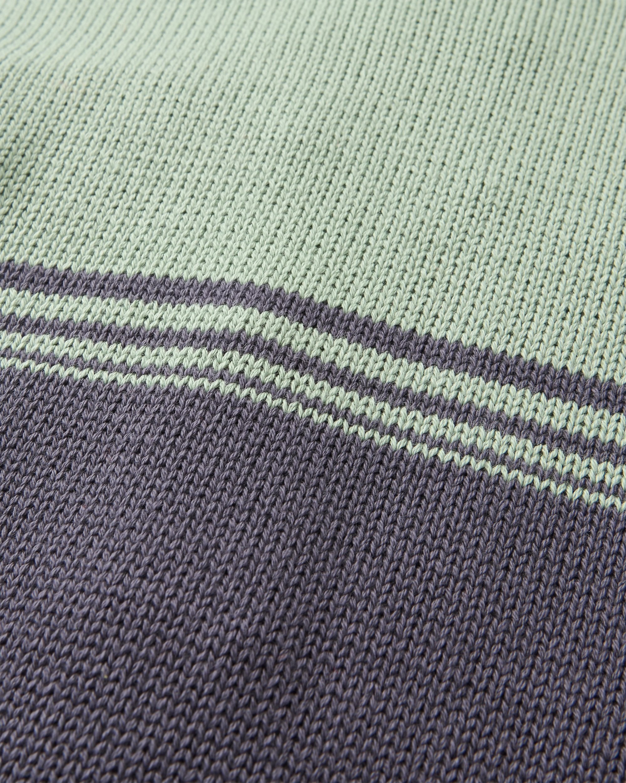 Wald Knitted Jumper - Pistachio/Charcoal - Flatlay