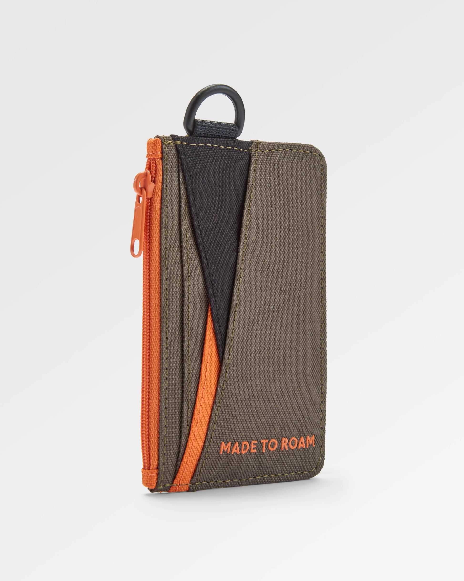 Mountain Recycled Card Holder - True Black/ Khaki