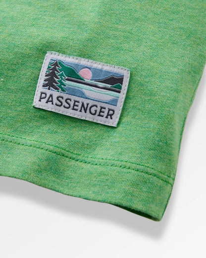 Legacy T-shirt - True Green Marl - Flatlay