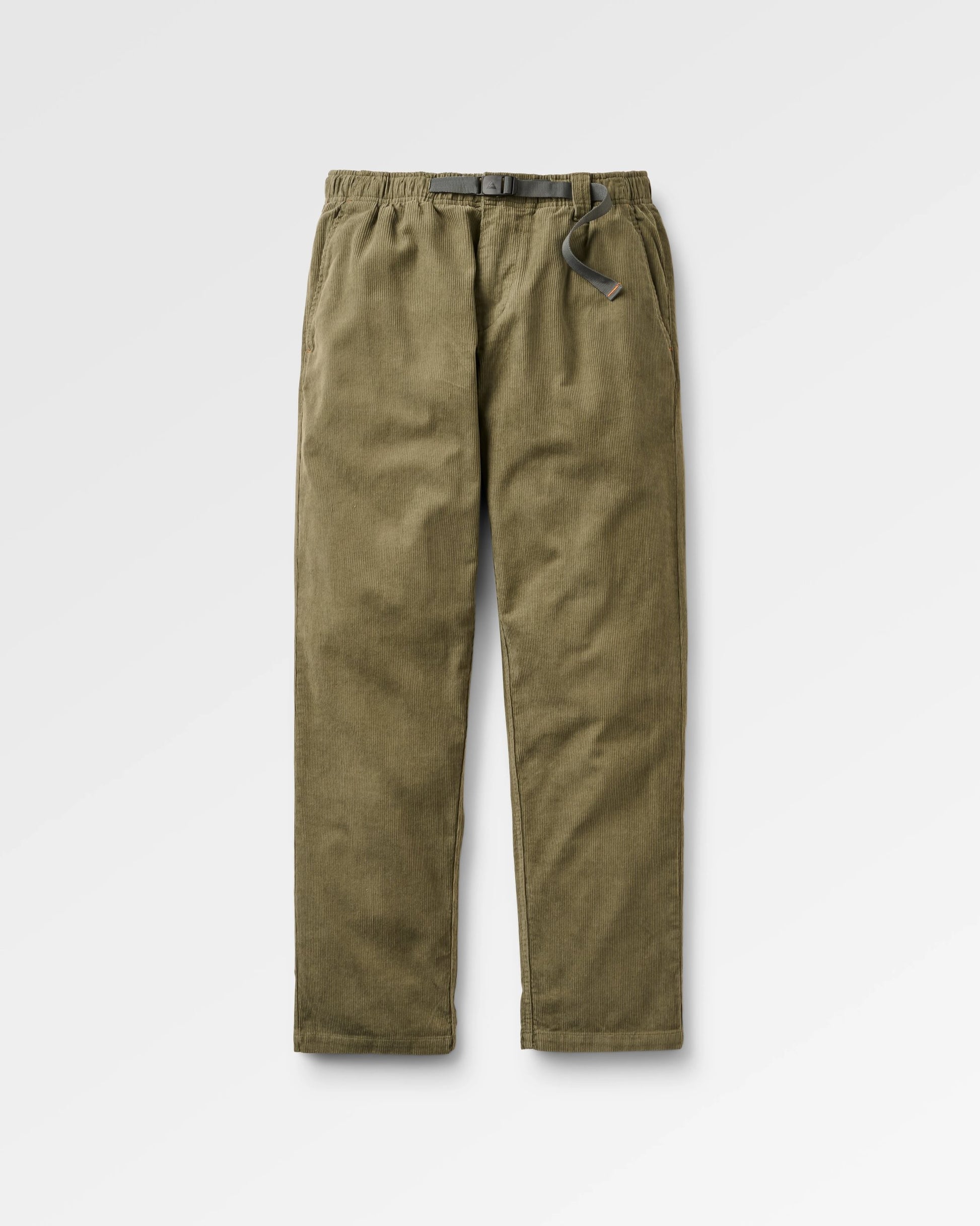 Adventurer Cord Trouser - Dusty Olive - Flatlay