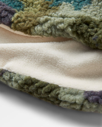 Mulled Recycled Sherpa Fleece Snood - Alpine Camo Khaki