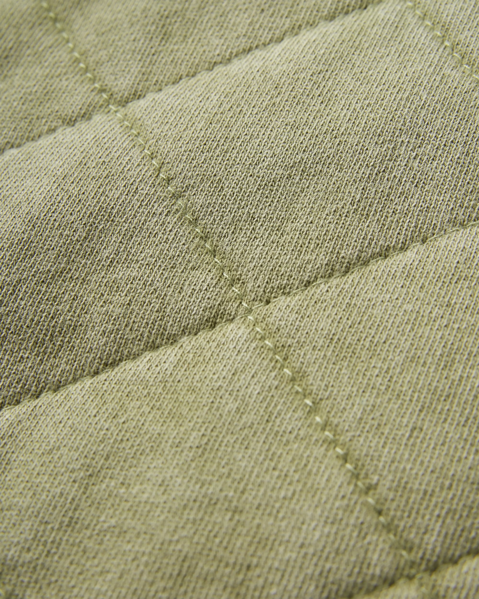 Clementine Recycled Quilted Vest - Khaki - Flatlay