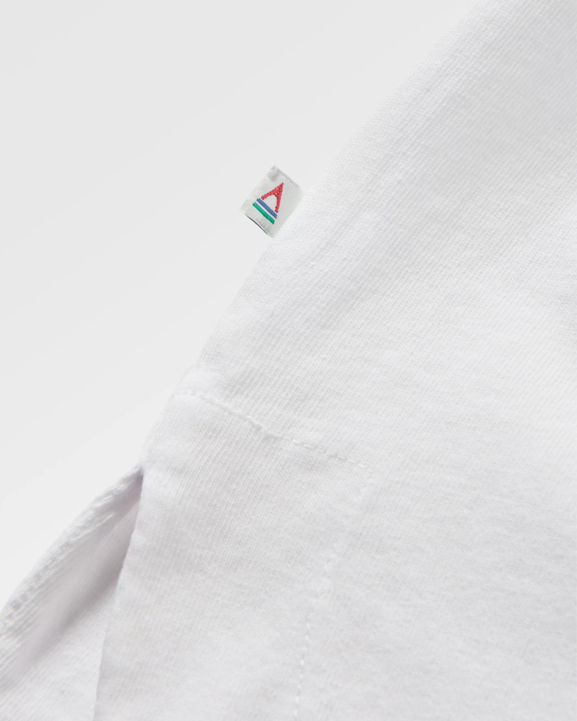 Live Wild Recycled Cotton LS T-Shirt - White - Flatlay