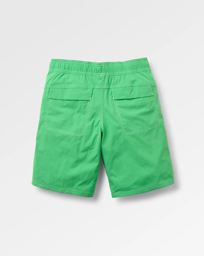 Searcher Longer Line Boardshort - True Green - Flatlay
