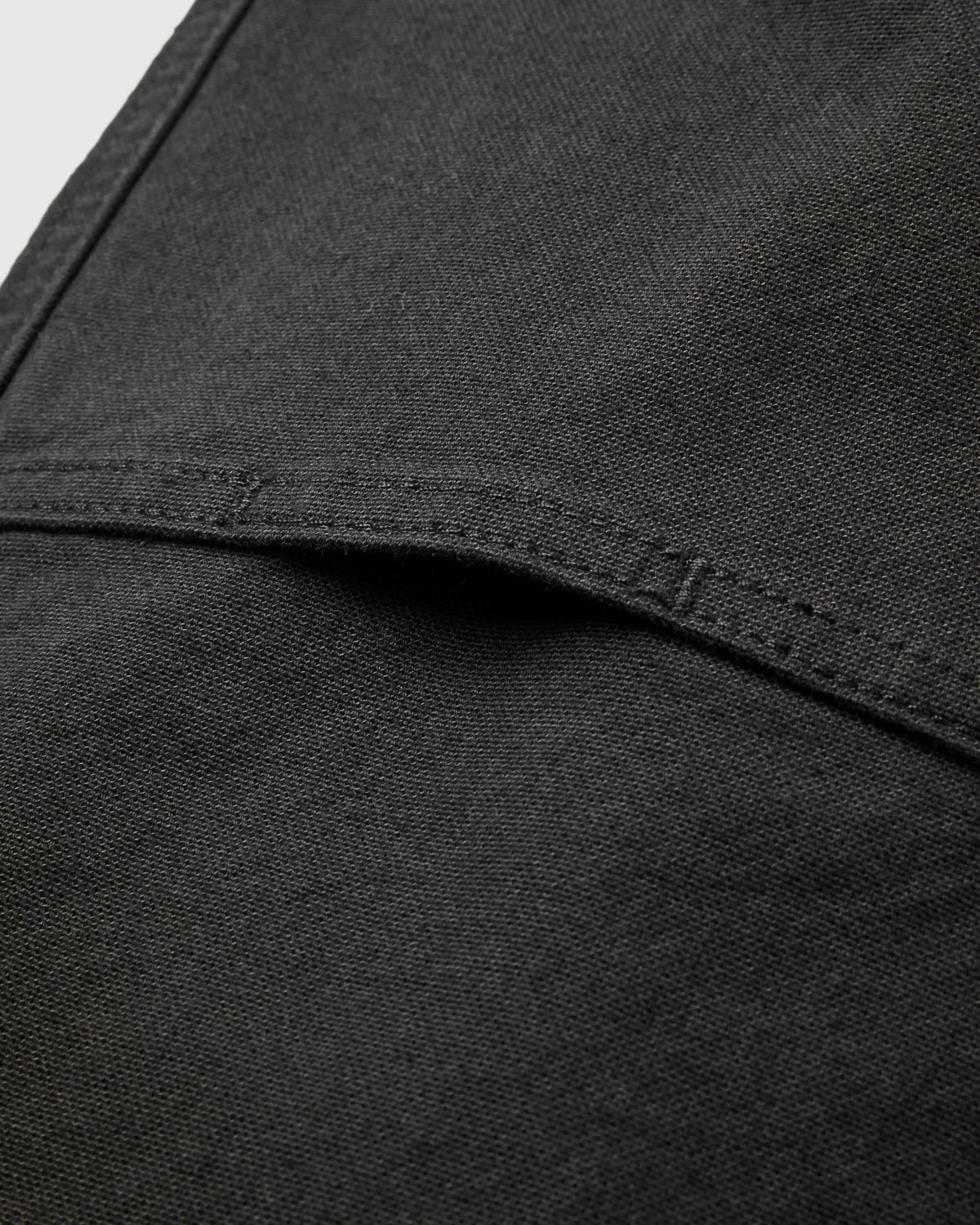 Vantage Cotton Canvas Trouser - Black - Flatlay