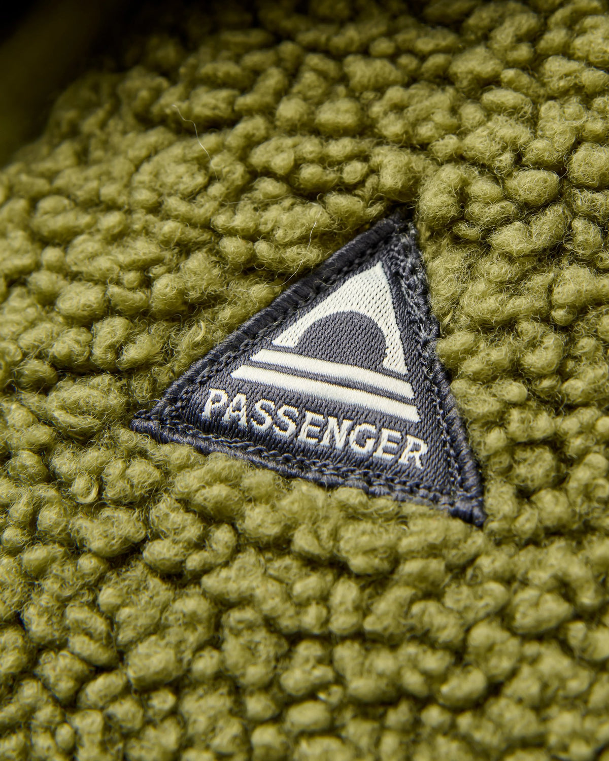 Woodland 1/2 Zip Sherpa Fleece - Khaki - Flatlay