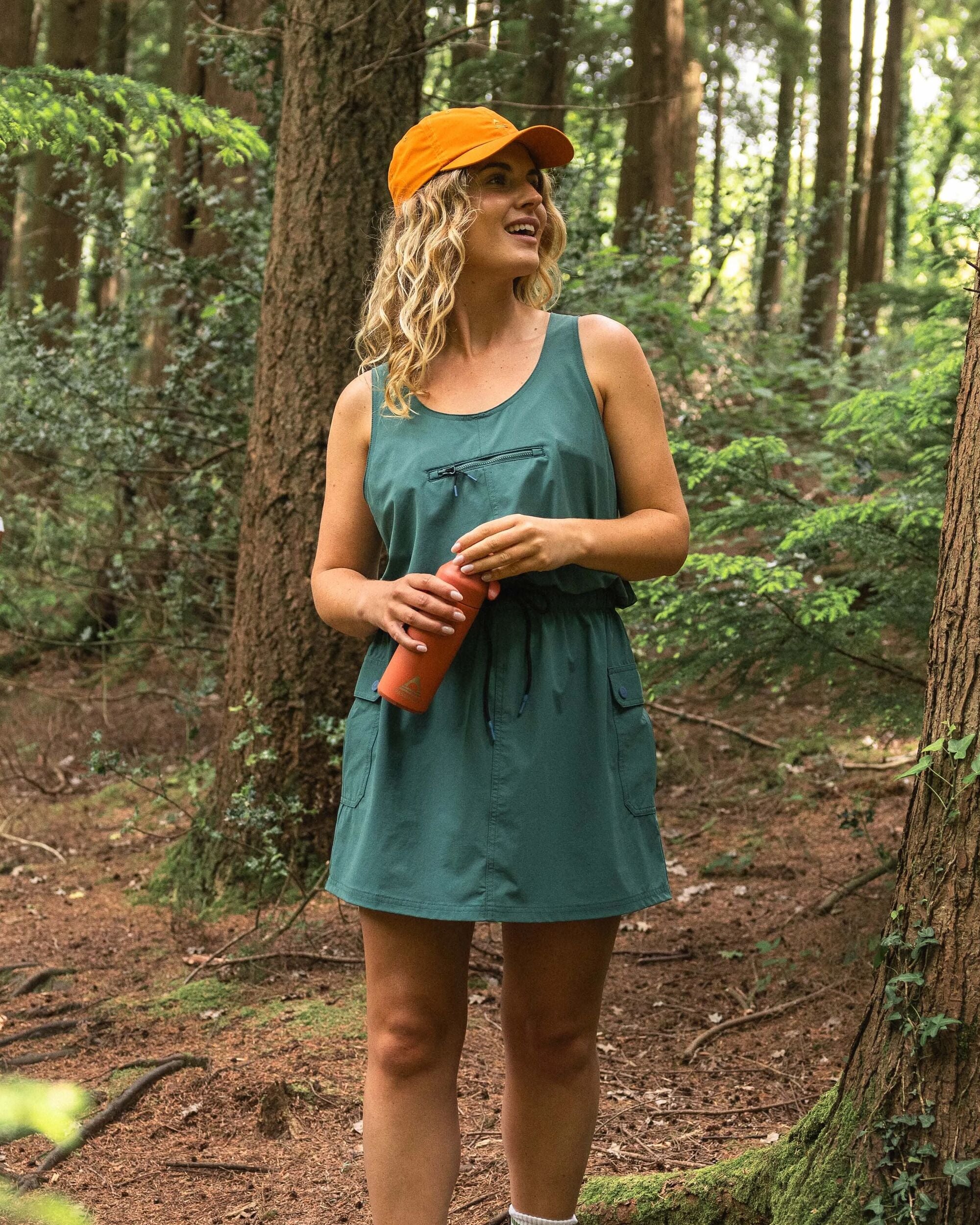 Trail Recycled Cargo Dress - Deep Ocean - Lifestyle