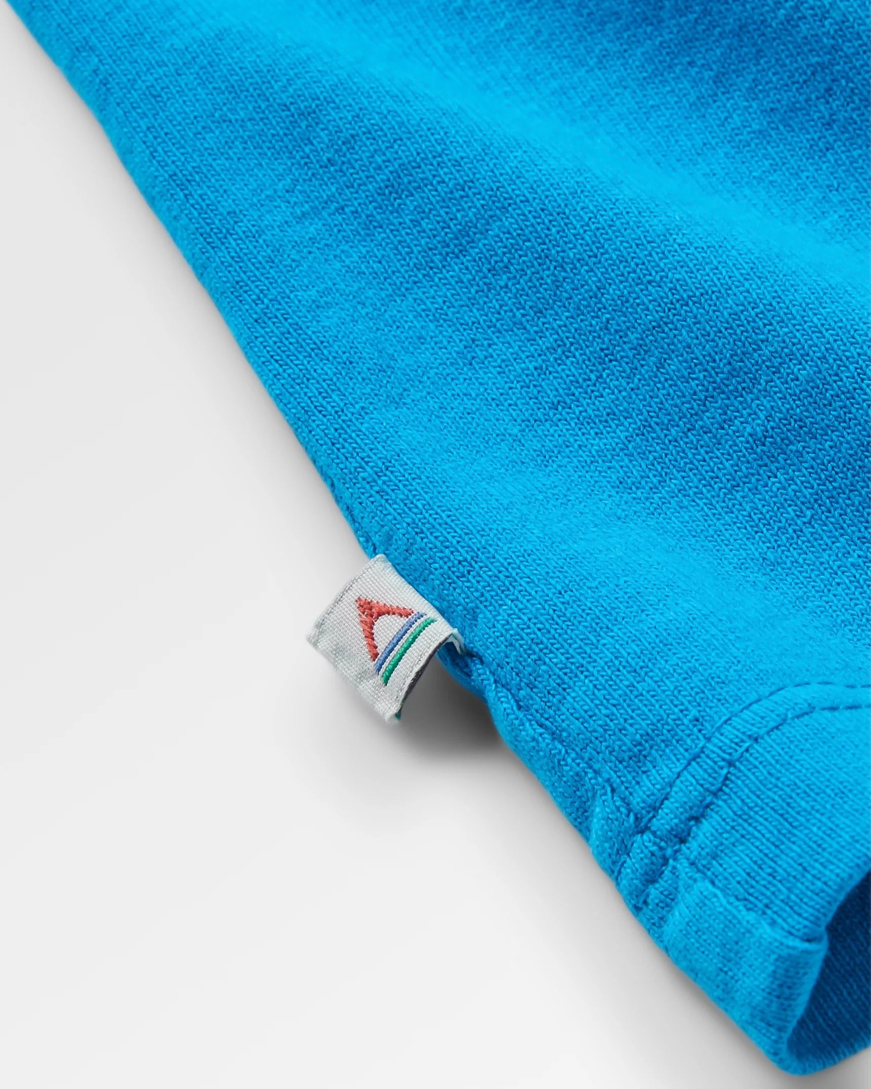 Classic Recycled Cotton LS T-Shirt - Bluejay - Flatlay