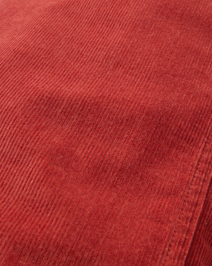 Someday Organic Cotton Corduroy Trouser - Red Ochre - Flatlay