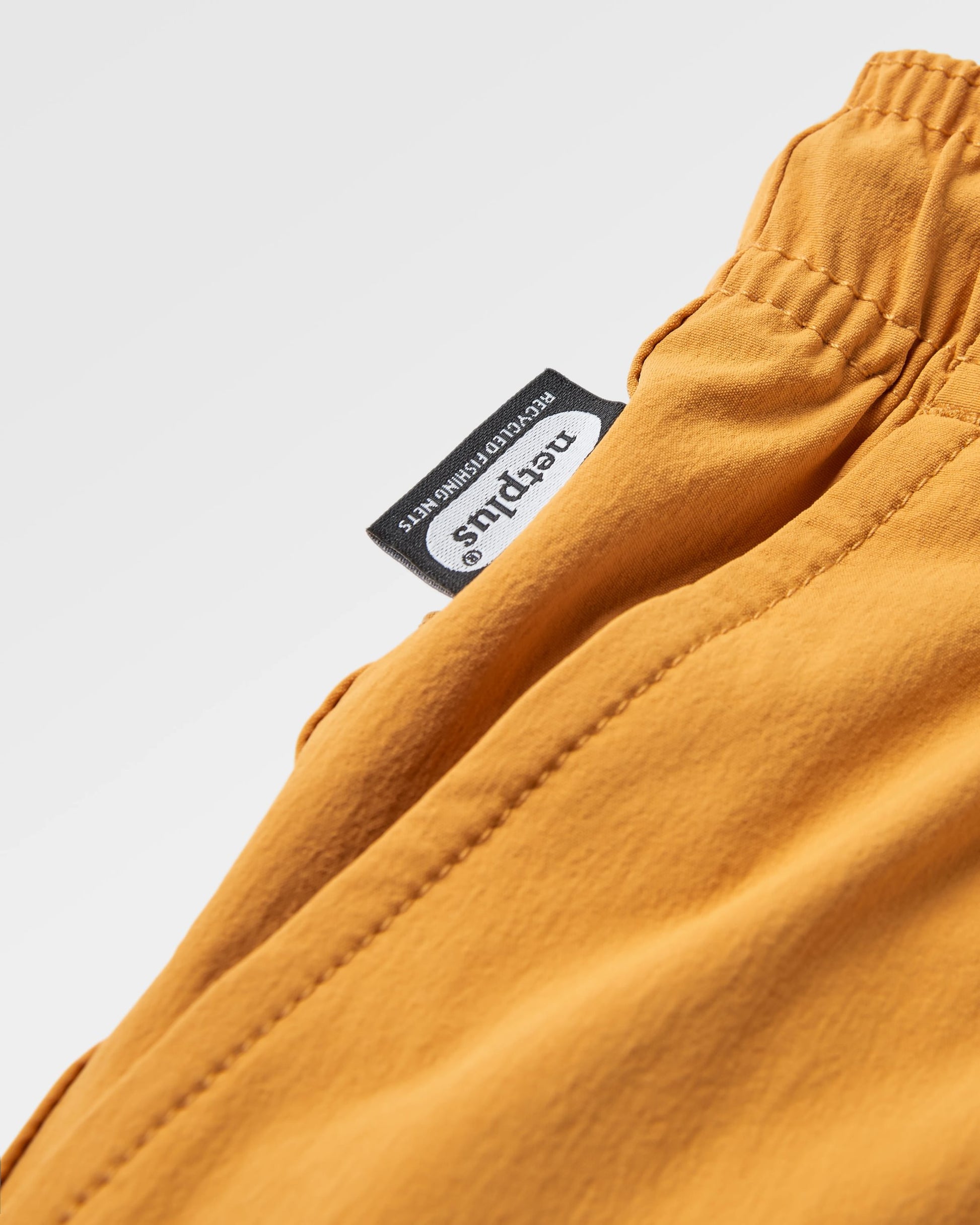 Drifter Beach Linerless Short - Spruce Yellow - Flatlay