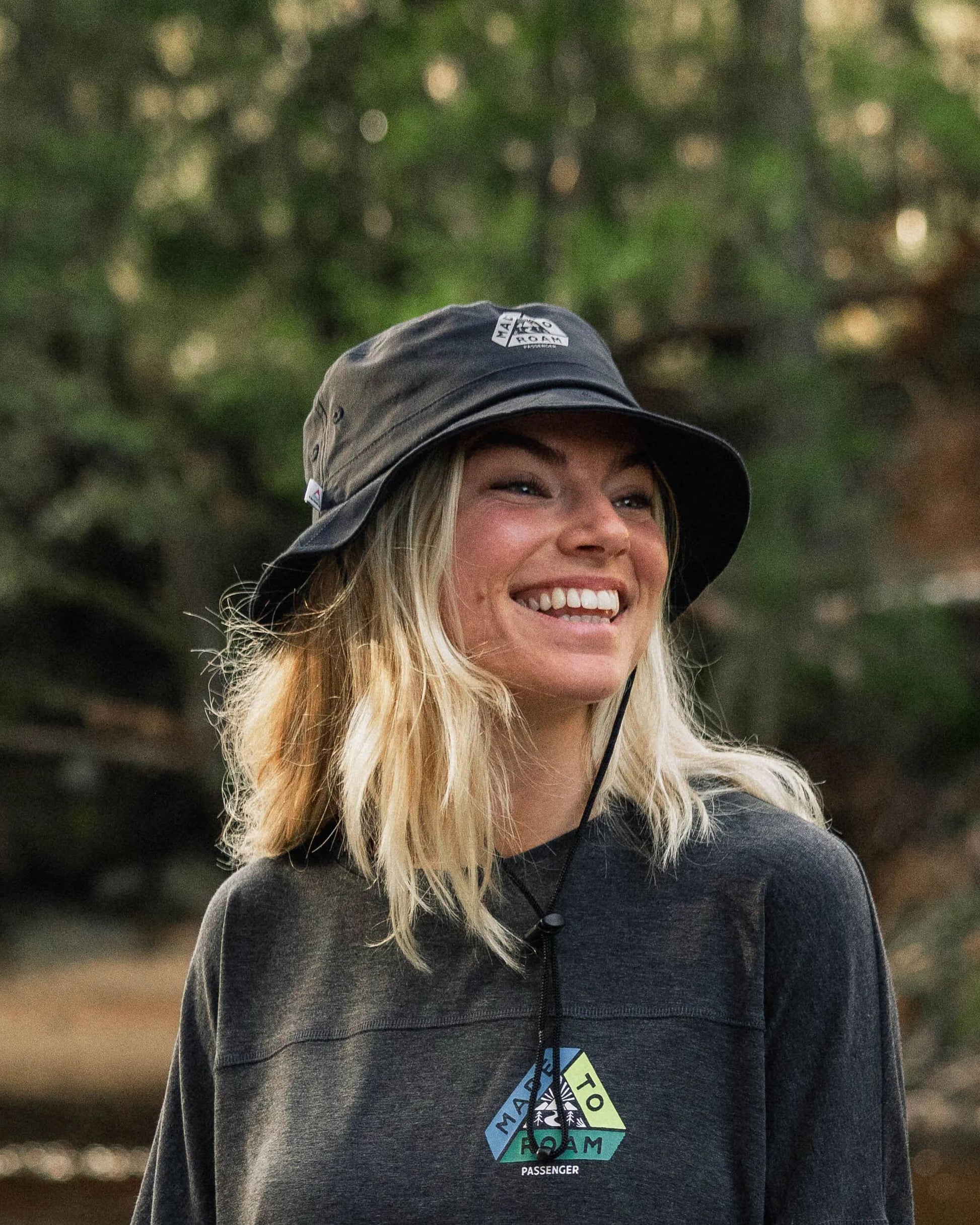 Womens_Trail Bucket Hat - Black